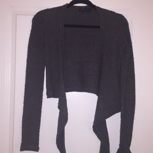 BCBG crop wrap sweater